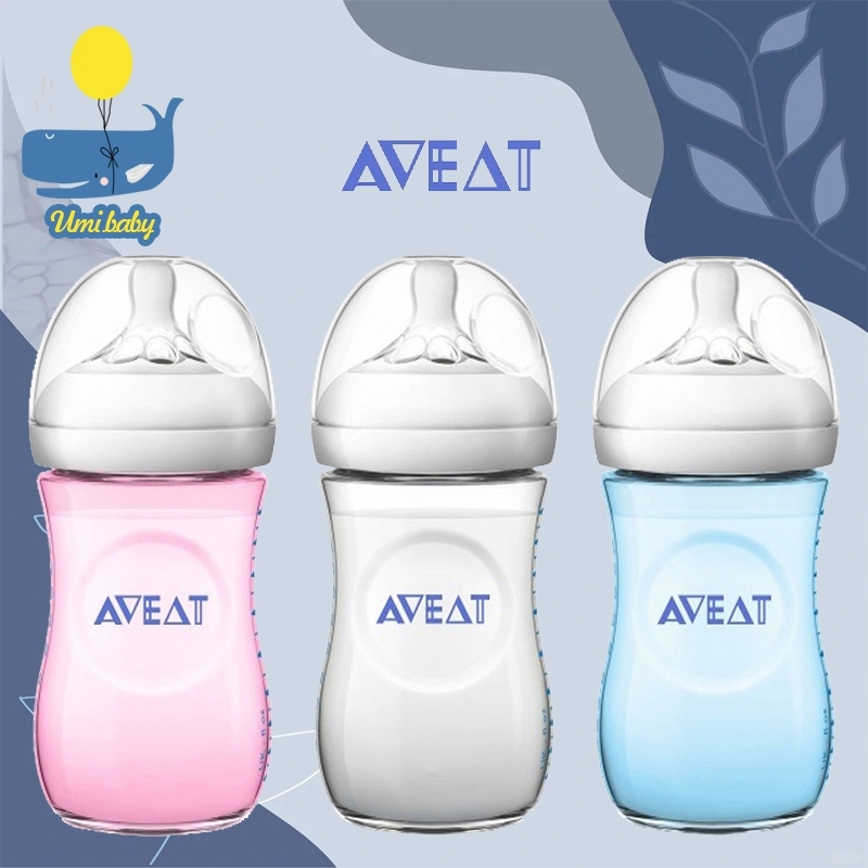 Baby Feeding Bottle Natural Milk Bottle Silicone Nipple BPA Free 4oz