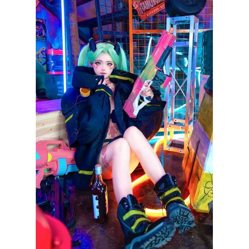 SALE Ready Fullset Cyberpunk Rebecca Costume & Wig Shopee Philippines