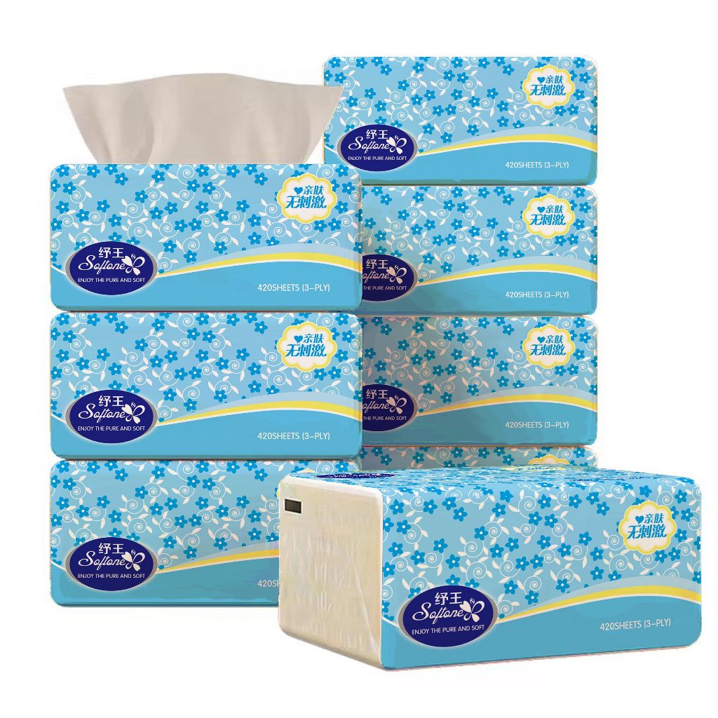 Tissue Paper Towel For Baby green tea Facial Tissue 480 Sheets 8Packs 4 ...