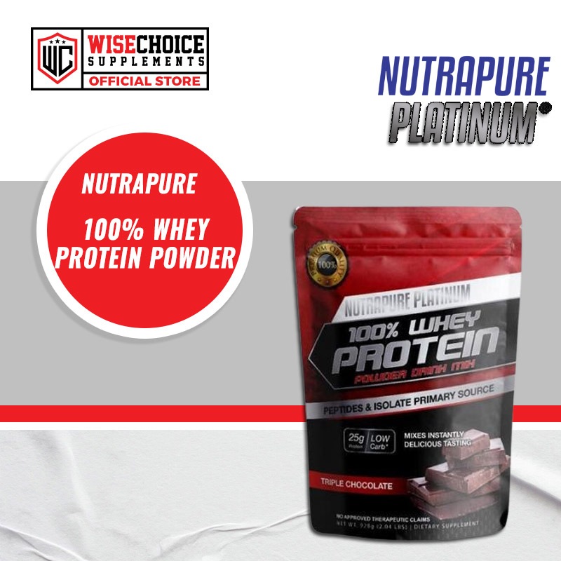 Nutrapure 100% Whey Protein Powder 2 lbs | Shopee Philippines