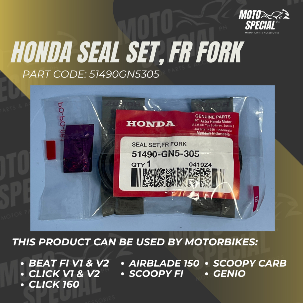 51490MW0003: SEAL SET FR,FORK Honda - Buy The 51490-MW0-003 At CMSNL