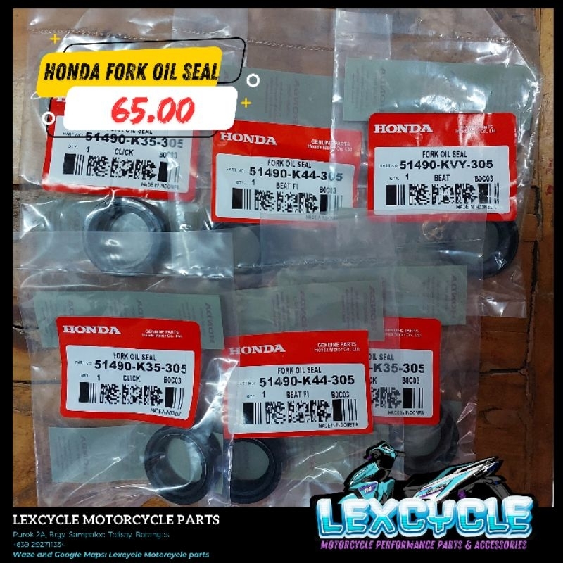 Honda genuine fork oil seal for CLICK 125 / CLICK 150 / PCX / ADV ...
