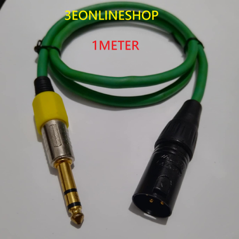 1M XLR male to PL 55 stereo Audio/aux Cable Heavy Duty | Shopee Philippines