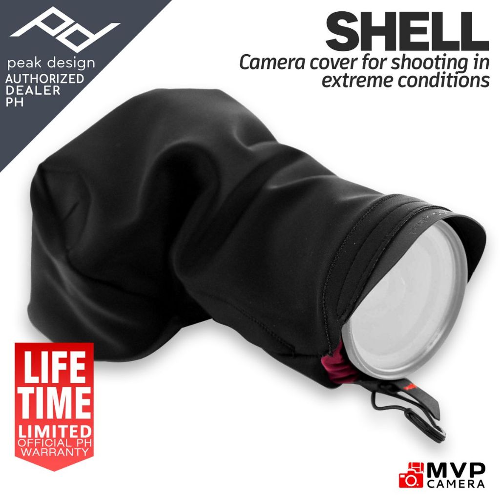 PEAK DESIGN SHELL SMALL MEDIUM LARGE Black Form-Fitting Rain and Dust ...