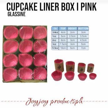 Cupcake Liner Box l 3/4oz 1oz 2oz 3oz l Glassine l Baking l