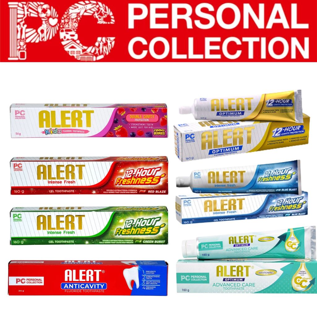 ALERT ANTICAVITY FLUORIDE TOOTHPASTE 214G (GOLD) | Shopee Philippines