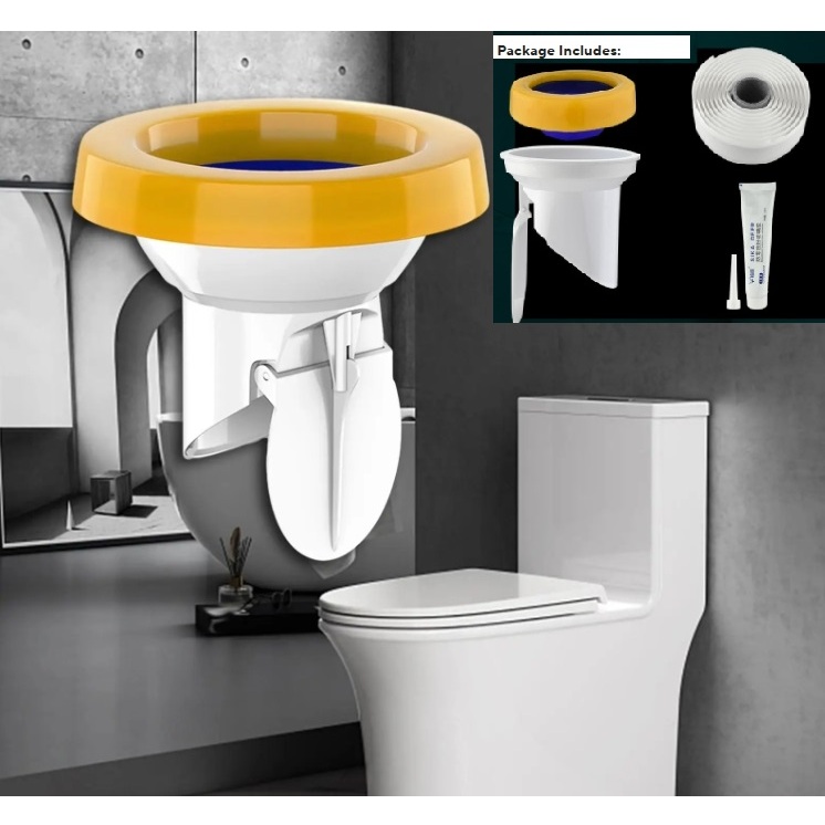 Universal Toilet Sewer Seal Ring Deodorant Flange Ring for Floor Outlet ...