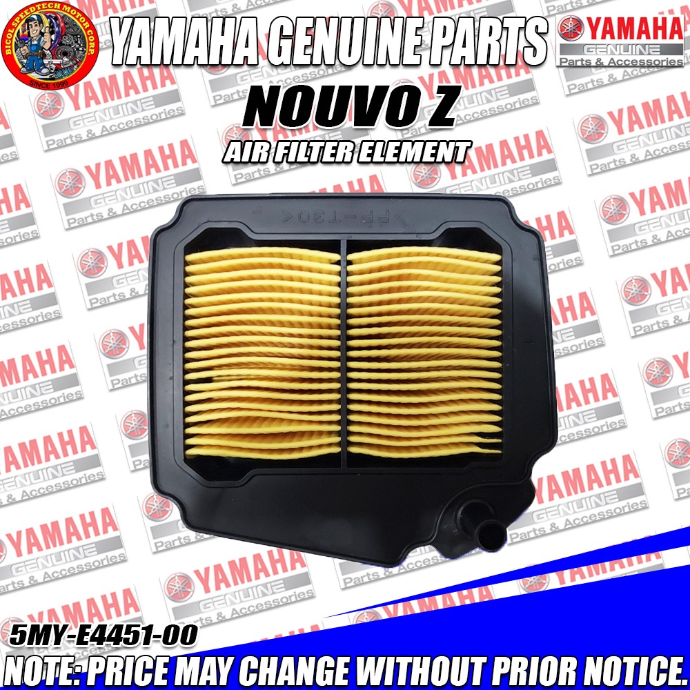 YAMAHA GENUINE NOUVO Z AIR FILTER ELEMENT (YGP) (GENUINE: 5MY-E4451-00 ...