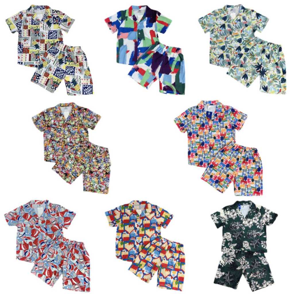 AVIG New hawaiian polo/short for kids terno set mall quality outwear ...