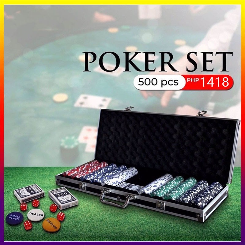 Poker Game Poker Chips Set 500pcs（Includes Big Blind And Small Blind