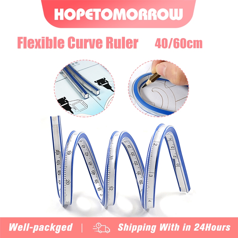 40/60cm Flexible Curve Ruler Flex Design Rule,for Drawing and Sewing ...