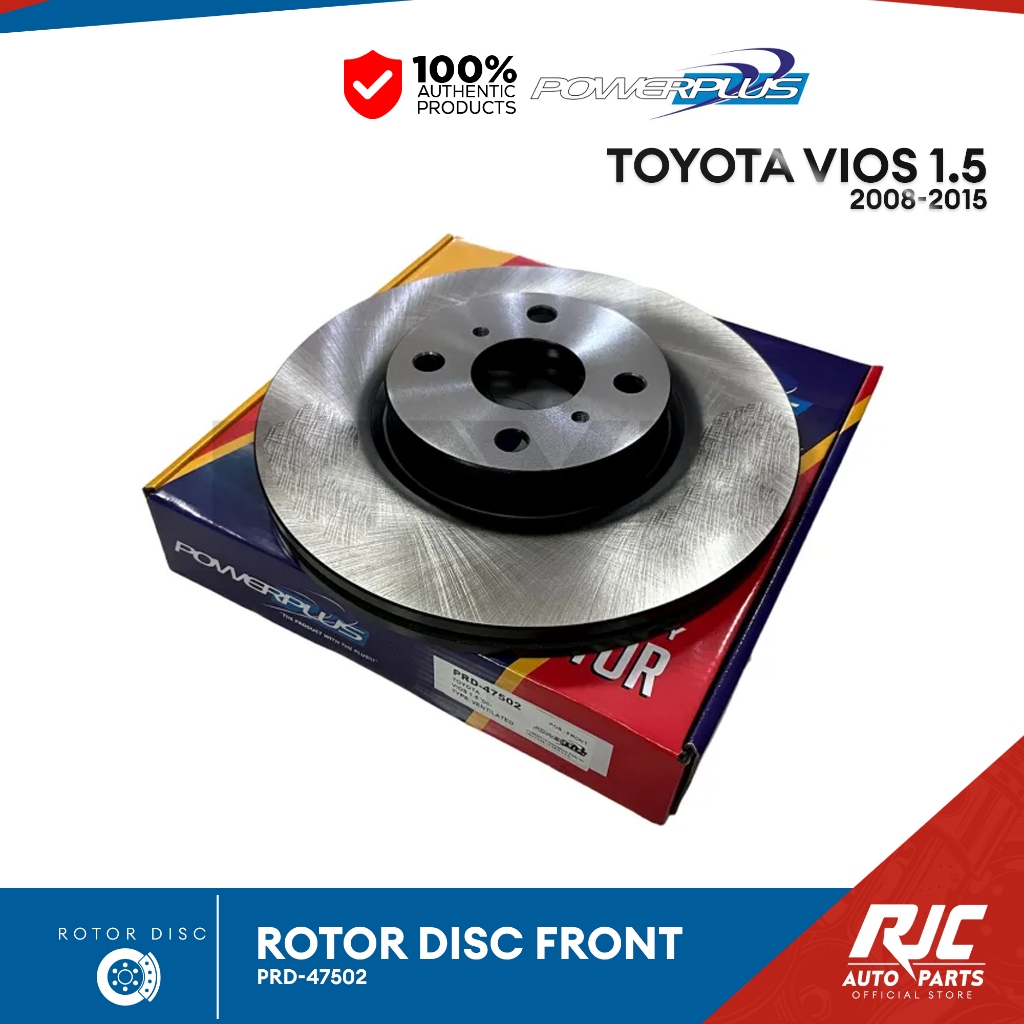 POWER PLUS ROTOR DISC TOYOTA VIOS 1.5 (DB1785)(GEN.TYPE) FRONT 4+2 ...