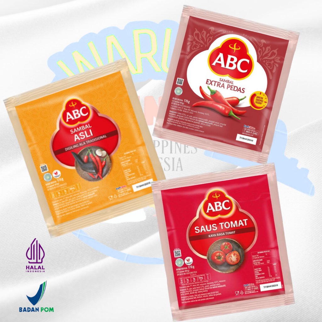 Indonesia Abc Sambal Extra Pedas Asli Per Pack 22pcs x 8g Indonesia ...