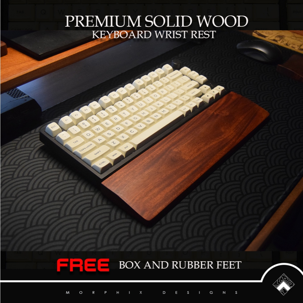 Morphix Designs' PERSONALIZED PREMIUM WOODEN KEYBOARD WRIST REST ...