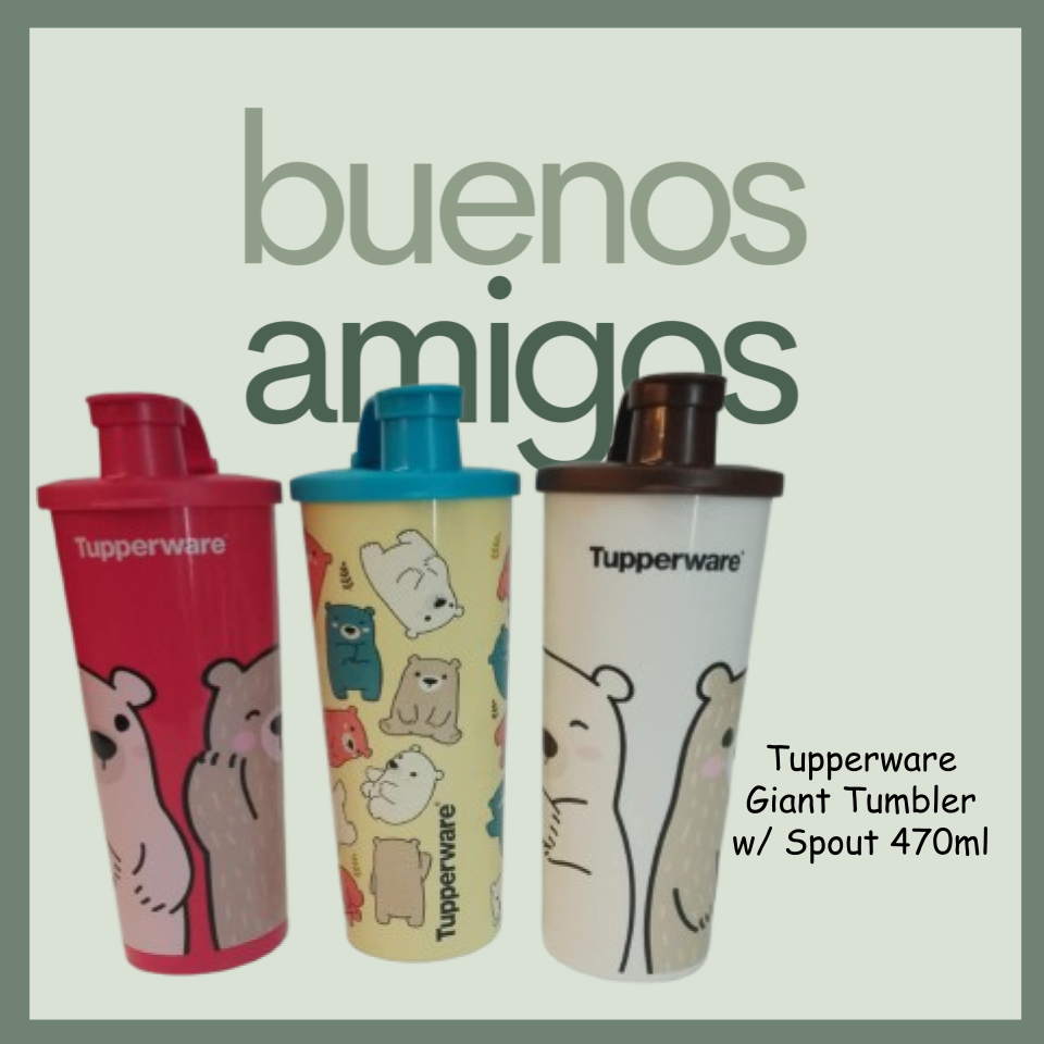 Tupperware Giant Bear Tumbler w/ Spout 470ml | Shopee Philippines