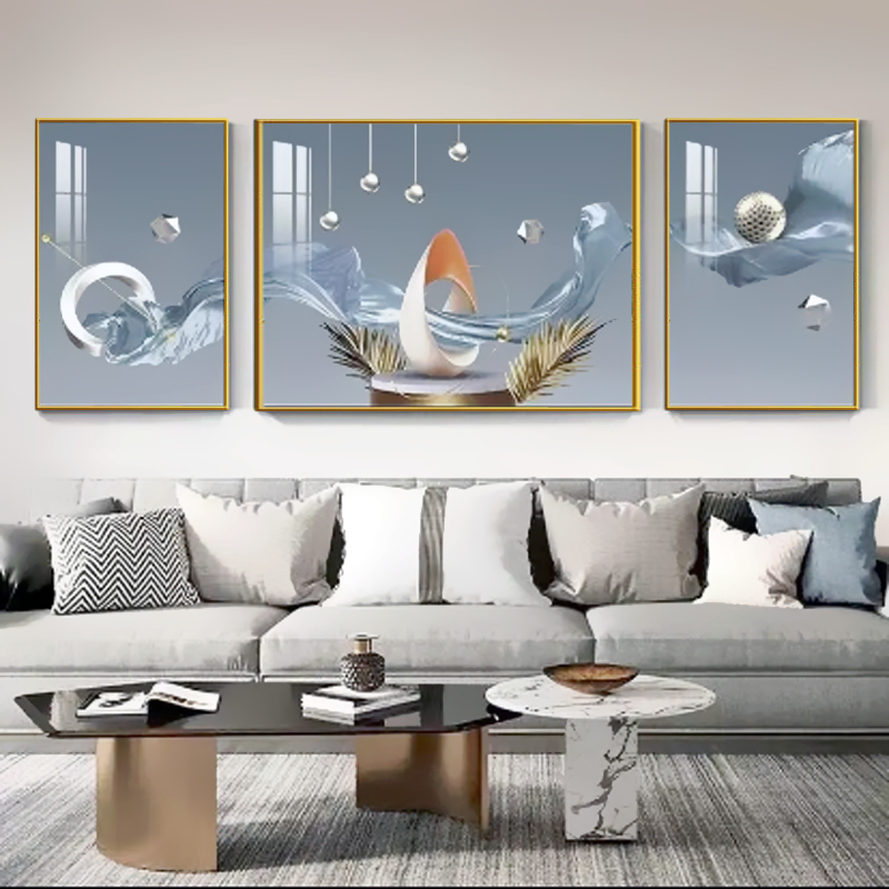 Modern three piece decoration painting, living room, bedroom, sofa