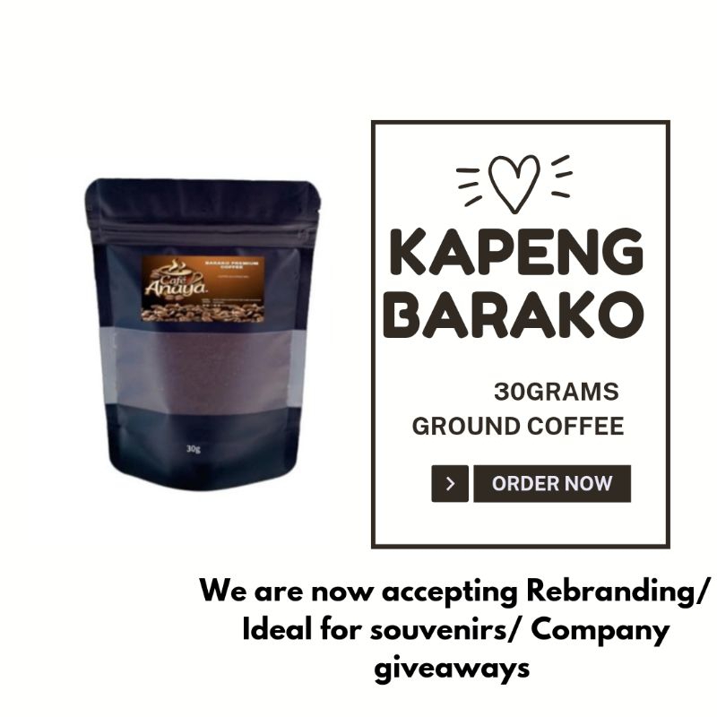 KAPENG barako premium Anaya 30grams Ground coffee Shopee Philippines