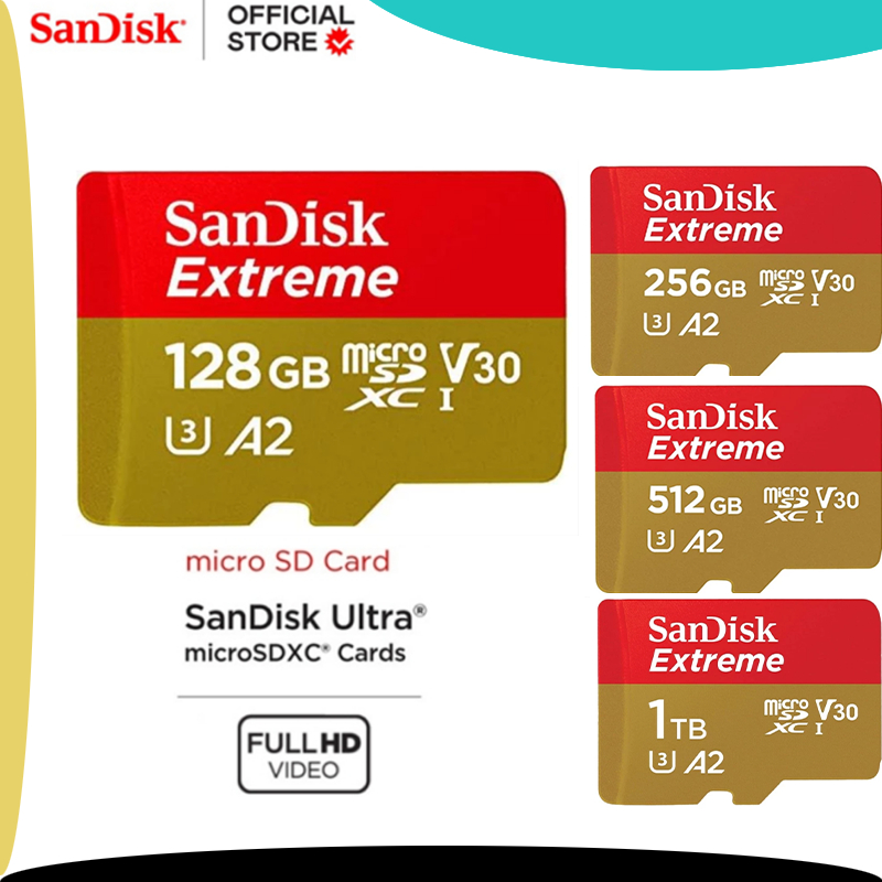 sandisk Extreme Micro SD Card 1TB 512GB 256GB 128GB SD Card Memory Card