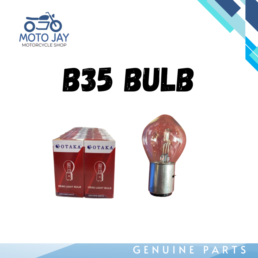 B35 BULB/HEAD LIGHT BULB STX/GD110/TMX125 (12V35/35W) 10 PCS | Shopee ...