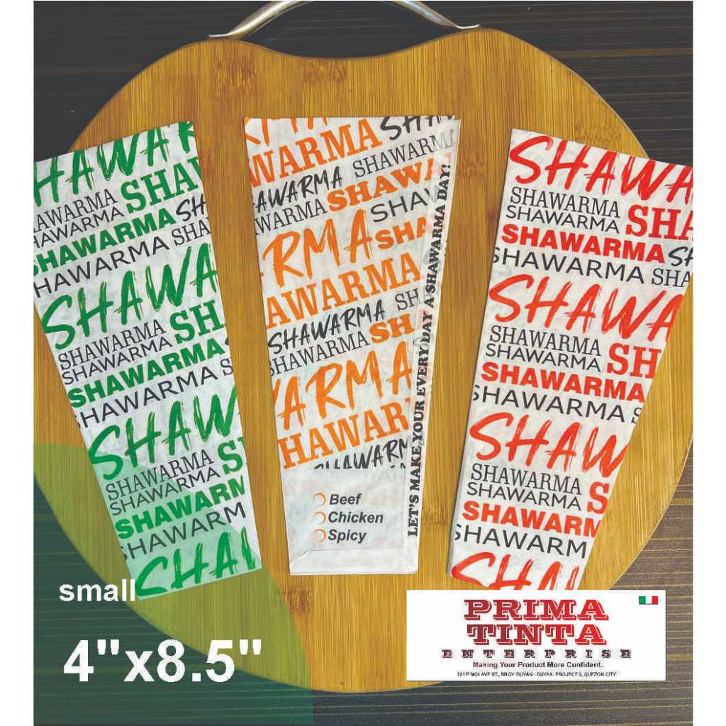 SHAWARMA WRAPPER GEN 5 (100 PCS) GREASEPROOF PAPER | Shopee Philippines