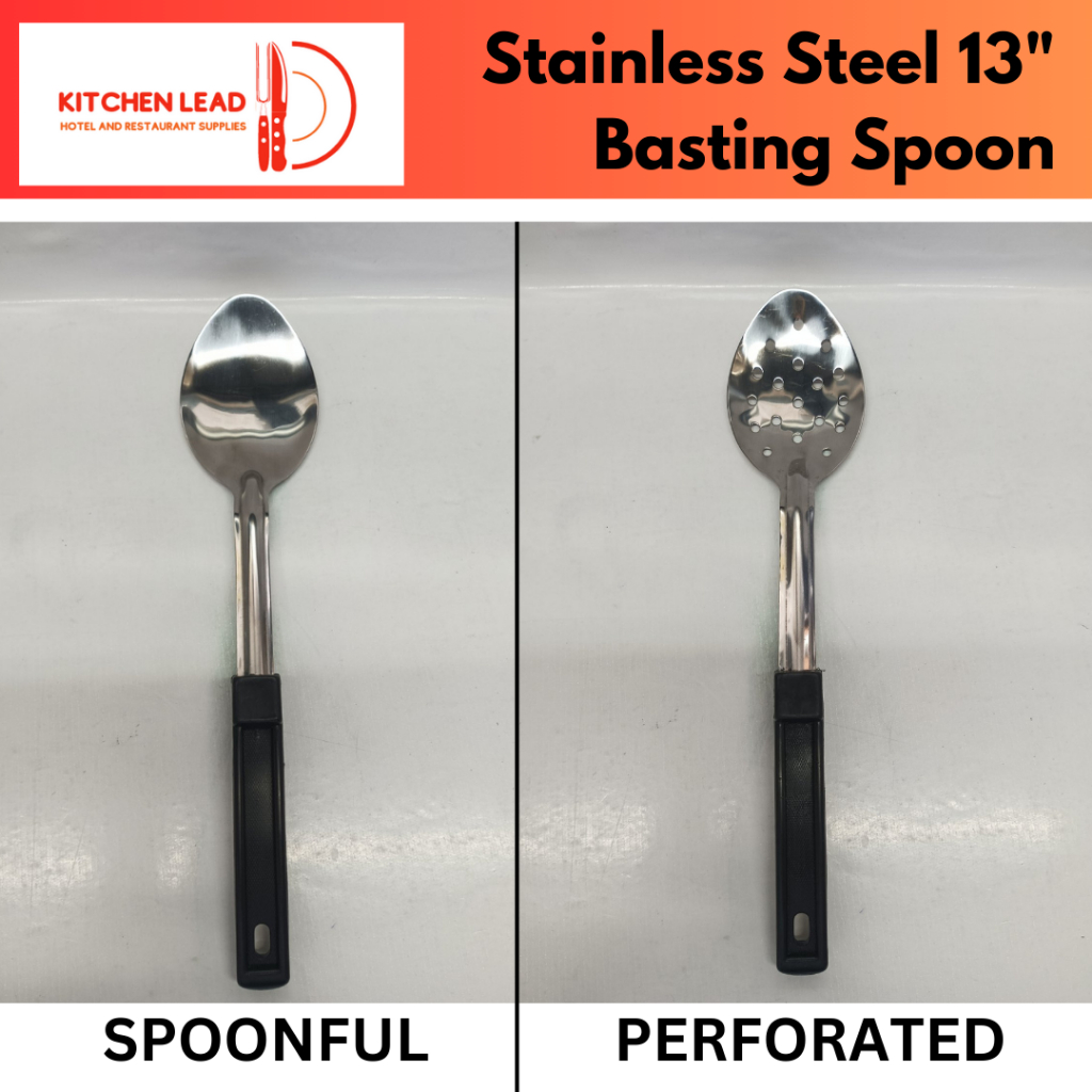 Basting Spoon Stainless Steel 13 inches | Shopee Philippines