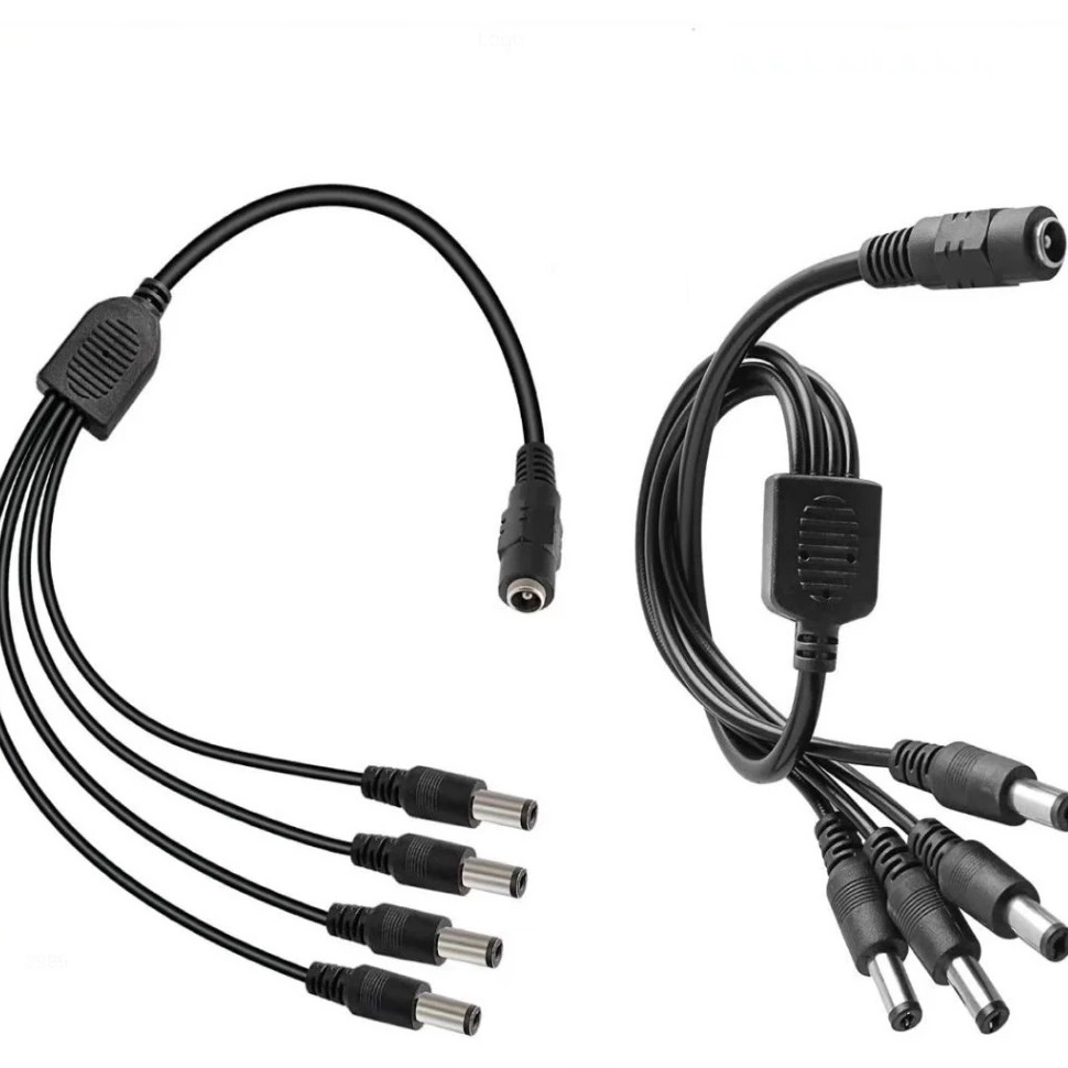 DC Power Splitter Octopus 1 to 2 4 8 Way Splitter Connector Plug Cable ...