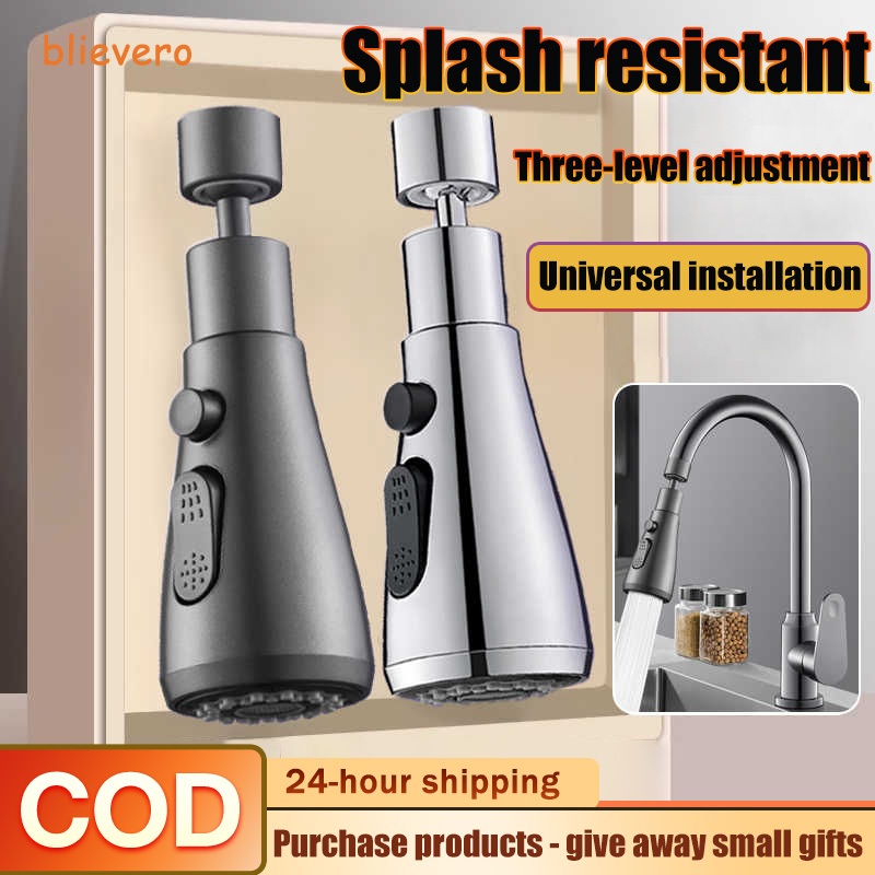 Kitchen Sink Faucet Extender – 360° Rotatable Spray Head 30cm With 2 Modes, Water-Saving Adapter For Bathroom And Laundry