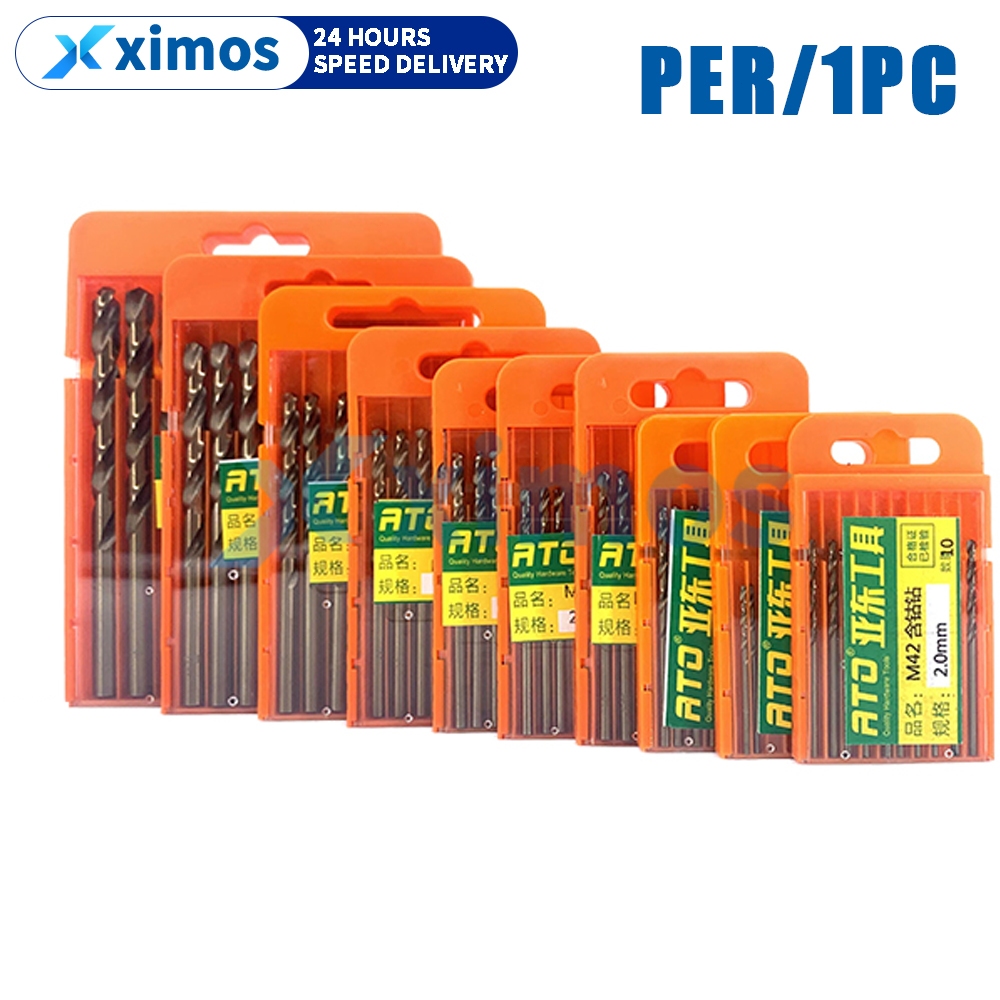 M42 Cobalt HSS Heavy Metal Drill Bit Set Stainless Steel Long Drills ...