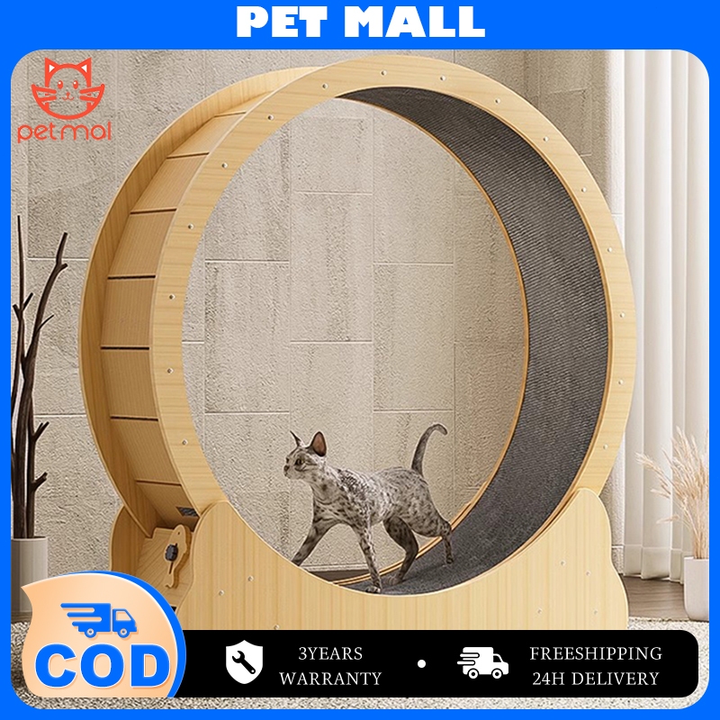 Cat Treadmill Pet Running Wheel Silent runway Wooden Toy Pet Weight ...