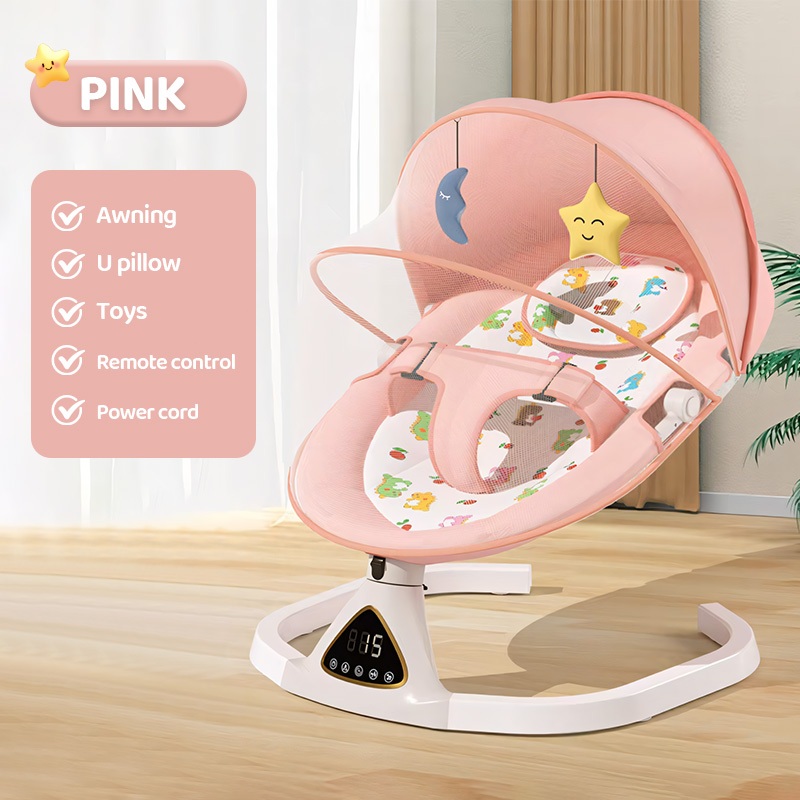 Baby Rocker Swing Chair Smart Electric Baby Crib Music NewBorn Baby Rocking Chair Baby Bouncer Shopee Philippines