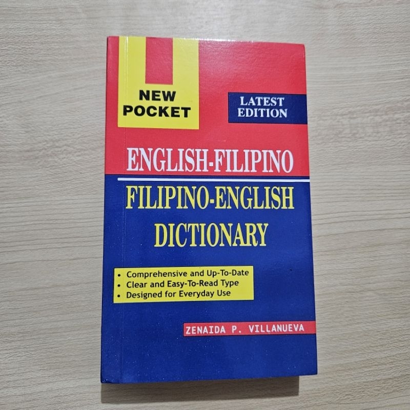 New Pocket English Filipino FilipinoEnglish Dictionary Lates edition