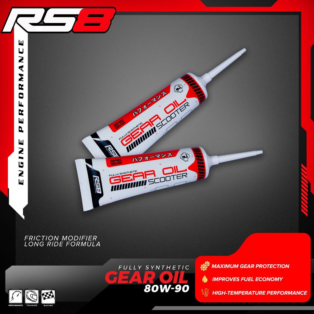 RS8 RACING LINE 10W-50 MA (100% Synthetic) 1 LITER +GEAR OIL | Shopee ...