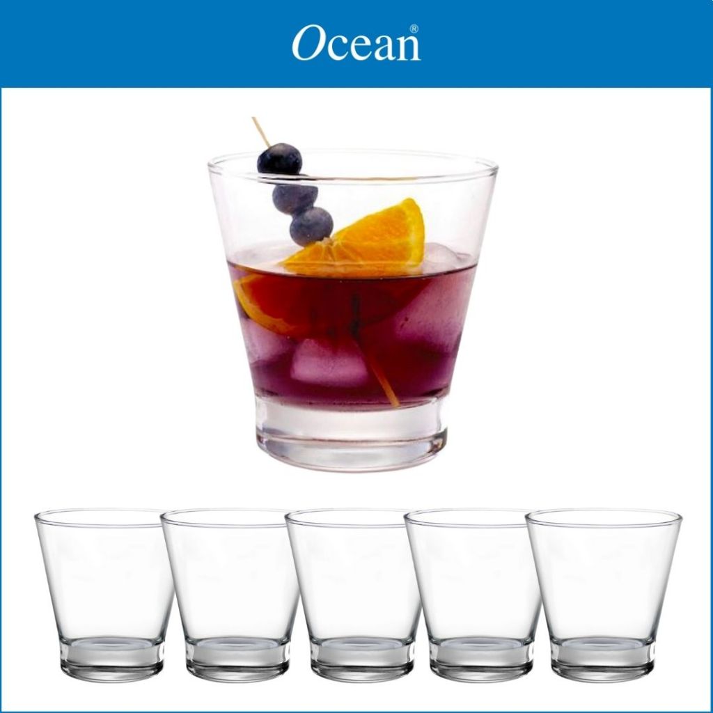 Ocean Glassware Studio Rock Drinking Glass Clear 12 Oz. / 345 mL ( Set ...
