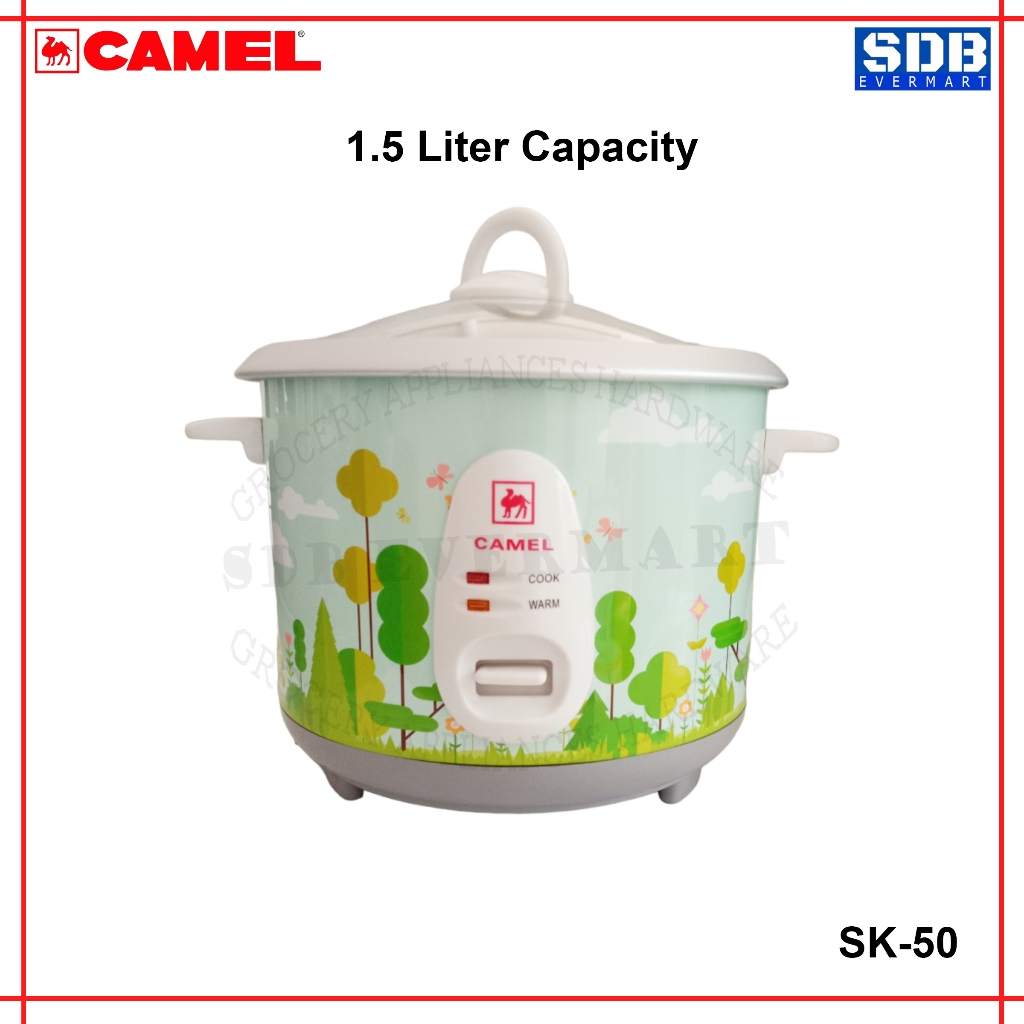 Camel-Rice Cooker-8 Cups/1.5 Liter Capacity-(SK50)-1pc | Shopee Philippines