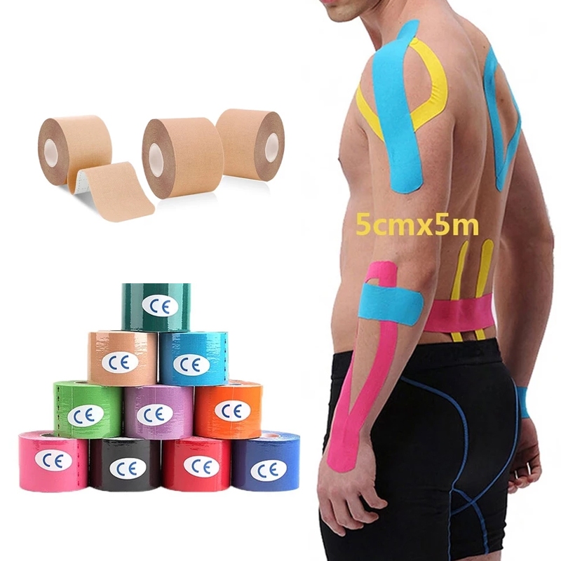 5CM Kinesiology Tape Athletic Recovery Self Adherent Wrap Muscle Pain