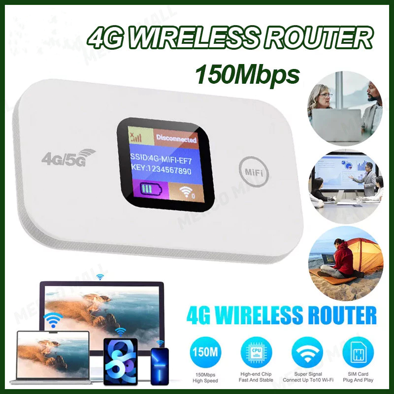 Jebo 4G LTE Pocket WiFi Open Hotspot Router Modem Universal Sim Card ...
