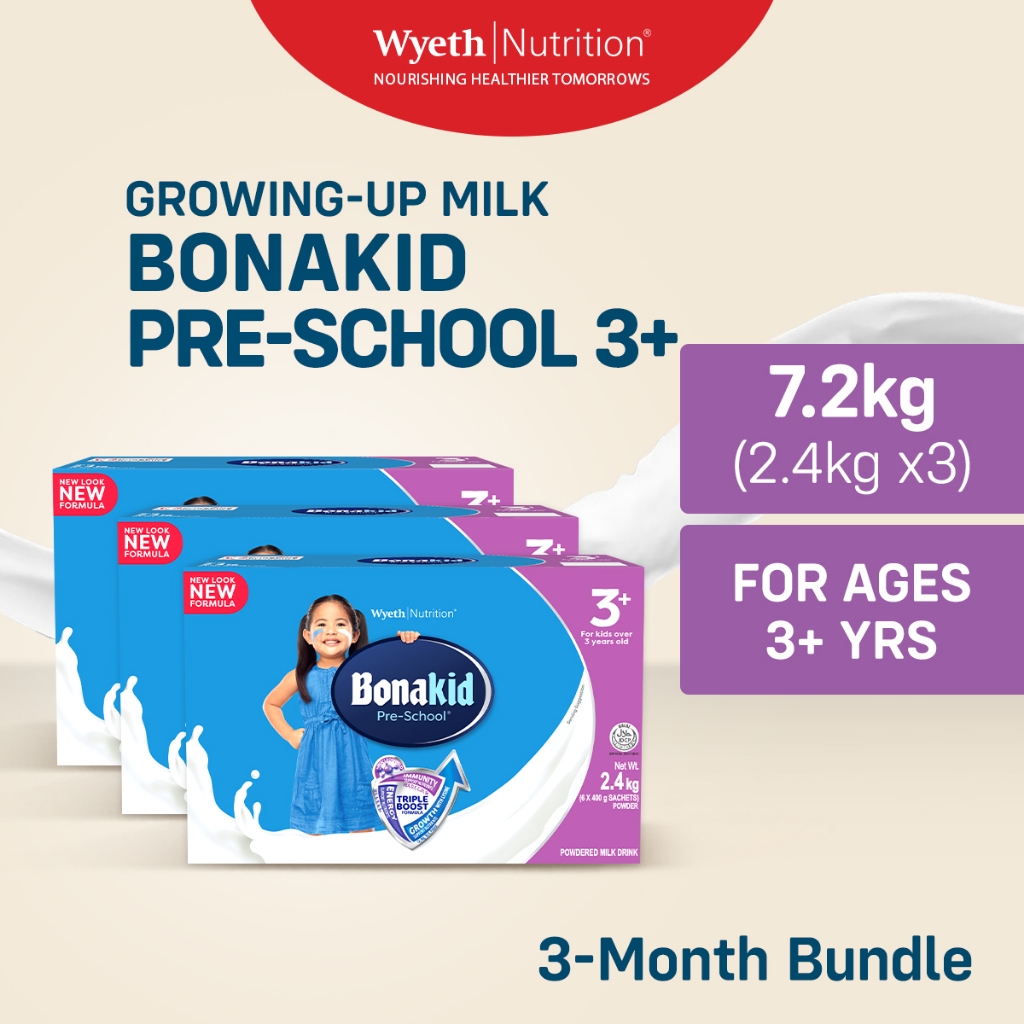 BONAKID PRE-SCHOOL 3+ Powdered Milk Drink for Children Over 3 Years Old ...