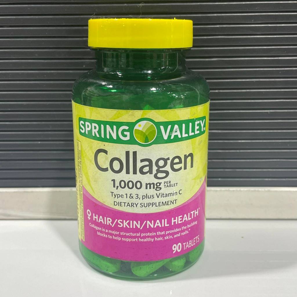 Spring Valley Collagen Type 1 & 3 Plus Vitamin C Hair/Skin/Nails ...