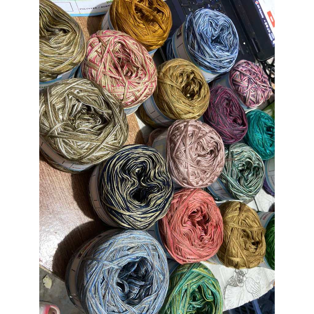 LJ CROCHET | POLYESTER MIXED 100grams 8PLY AND 10PLY | Shopee Philippines