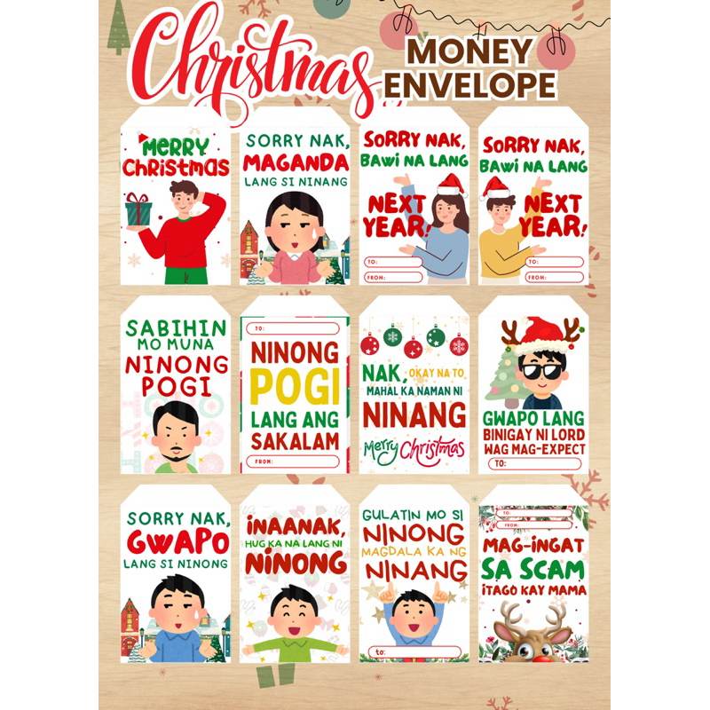 25 Designs NEW WITTY Money Envelope Ampao ONHAND | Shopee Philippines