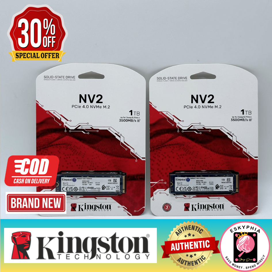 Kingston 1TB NV2 PCIe 4.0 NVMe M.2 PCIe SSD 3500MB/s Internal SSD ...