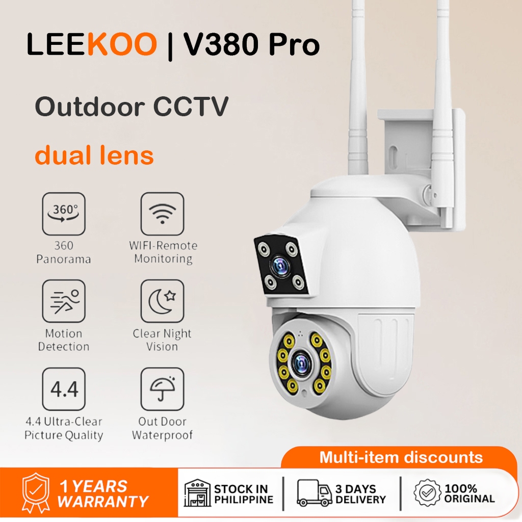 V380 CCTV IP Camera 8MP BP3 Dual Lens security wireless outdoor ...