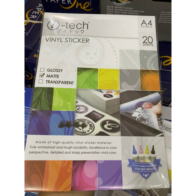 ITECH vinyl sticker 20pcs/pack Glossy/Matte/Sticker | Shopee Philippines