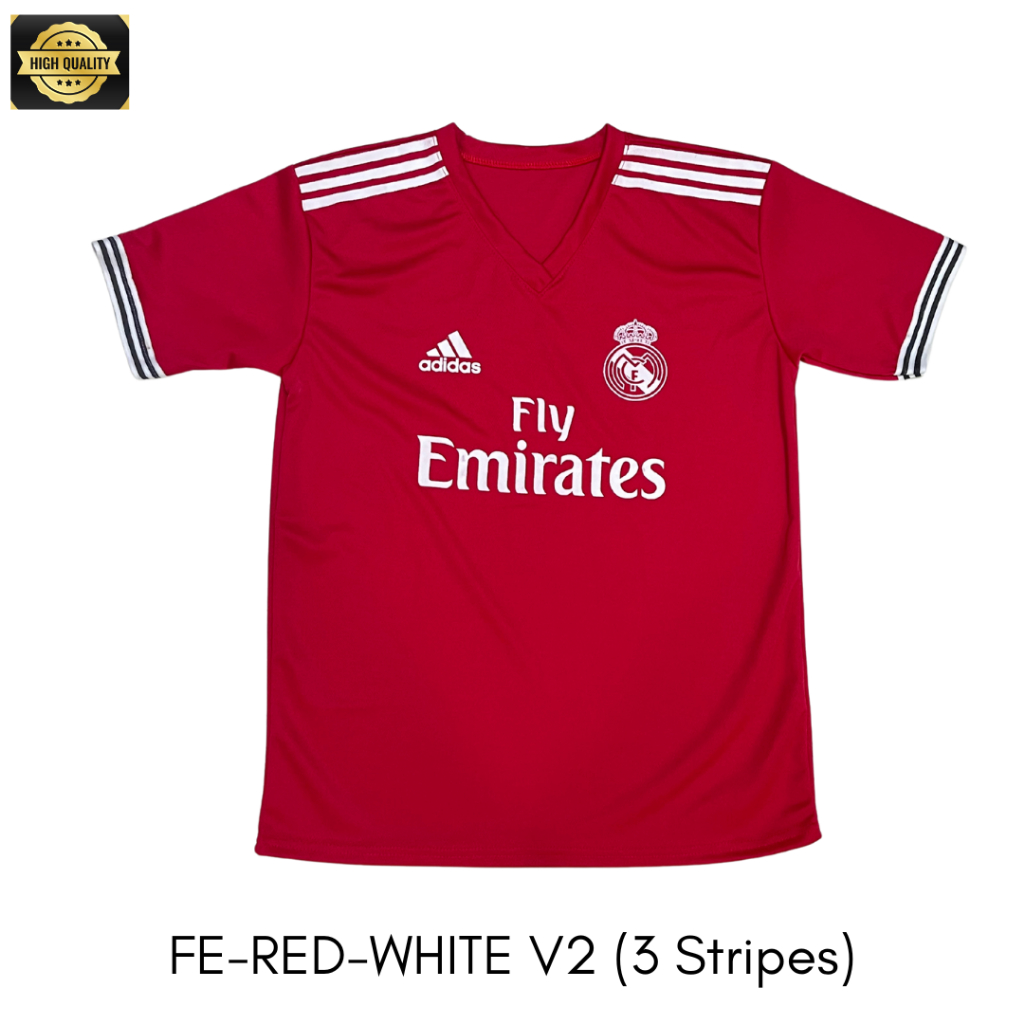 Fly emirates jersey red on sale