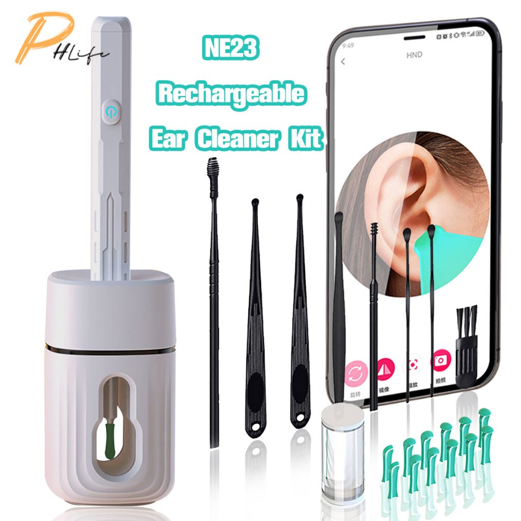 NE23 Wireless WiFi Ear Cleaner With Light And Camera Visual Ear ...
