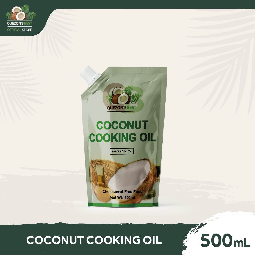 Quezon's Best Coconut Cooking Oil Refill Pouch 500mL | Shopee Philippines
