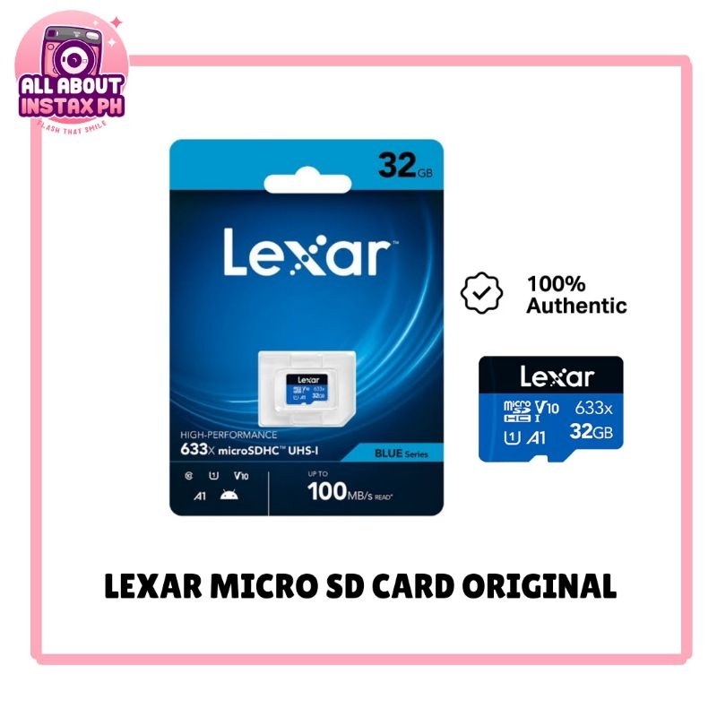 Lexar SD Card Class 10 Micro SD CARD - All About Instax | Shopee ...