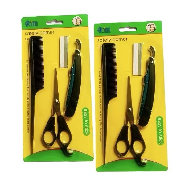 Labaha Set Manual Shaver 3N1 With Comb & Scissors | Shopee Philippines