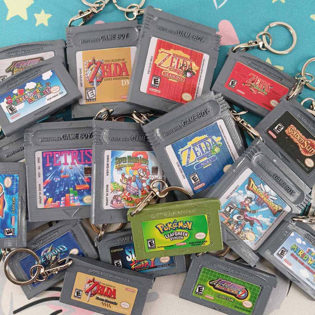 3D Printed Gameboy Game Cartridge Keychains | Shopee Philippines