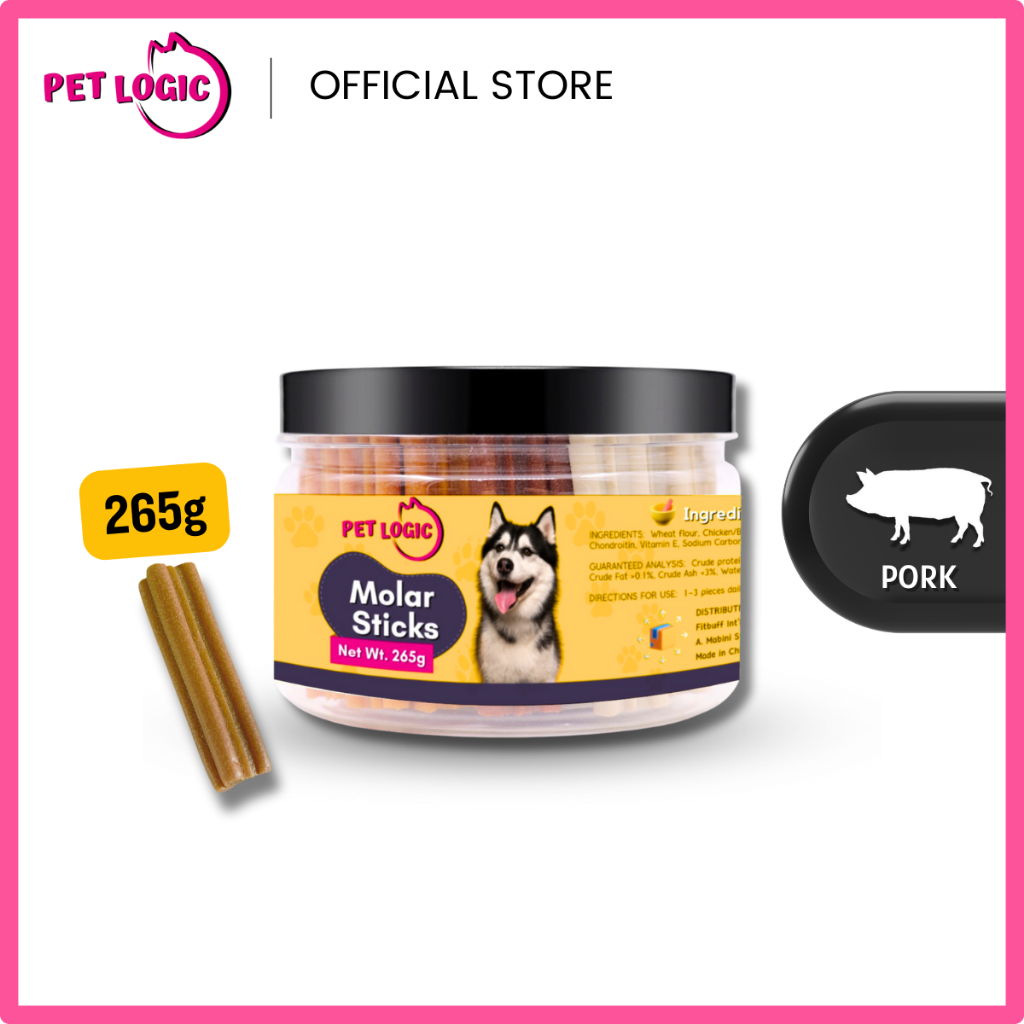 Pet Logic Star Sticks Dental Chews Jar 265g Dog Treats For Puppy Oral Care Shopee Philippines